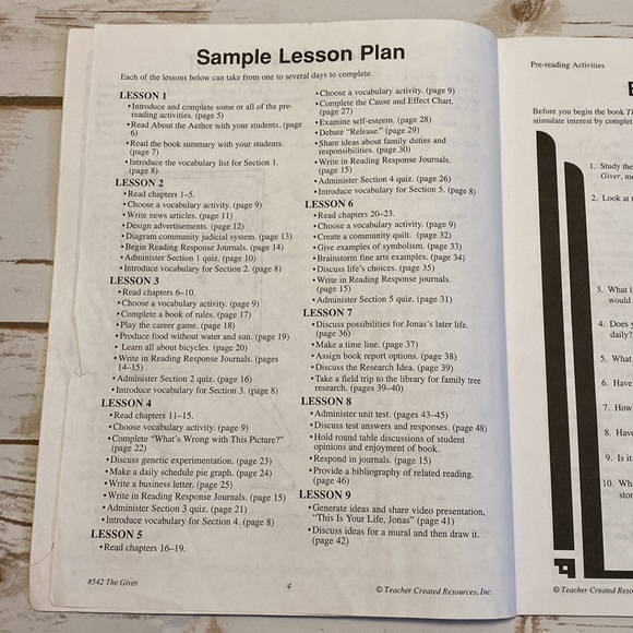 The Giver Novel & Unit Study - Picture 7 of 8